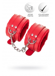 Красные оковы Anonymo из искусственной кожи - ToyFa - купить с доставкой в Долгопрудном