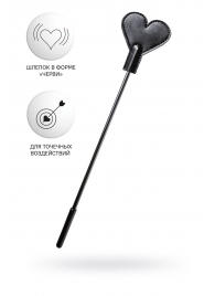 Черный стек со шлепком в форме сердца Anonymo - 35 см. - ToyFa - купить с доставкой в Долгопрудном