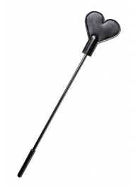 Черный стек со шлепком в форме сердца Anonymo - 35 см. - ToyFa - купить с доставкой в Долгопрудном