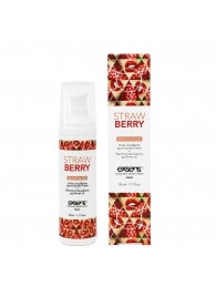 Разогревающее массажное масло  с ароматом клубники Gourmet Strawberry - 50 мл. - Exsens - купить с доставкой в Долгопрудном