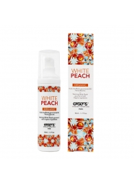 Разогревающее массажное масло Gourmet White Peach Organic с органическими ингредиентами - 50 мл. - Exsens - купить с доставкой в Долгопрудном