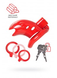 Красный мужской пояс верности из пластика - ToyFa - купить с доставкой в Долгопрудном