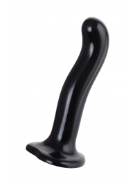 Черный стимулятор для пар P G-Spot Dildo Size M - 18 см. - Strap-on-me - в Долгопрудном купить с доставкой