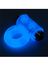 Голубое, светящееся в темноте эрекционное виброкольцо Lumino Play Vibrating Penis Ring - Lovetoy - в Долгопрудном купить с доставкой
