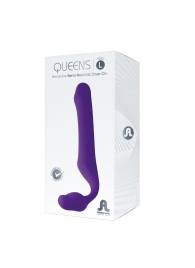 Фиолетовый безремневой страпон Queens L - Adrien Lastic - купить с доставкой в Долгопрудном