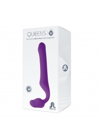 Лиловый безремневой страпон Queens M - Adrien Lastic - купить с доставкой в Долгопрудном