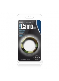 Эрекционное кольцо камуфляжной расцветки Silicone Camo Cock Ring - Blush Novelties - в Долгопрудном купить с доставкой