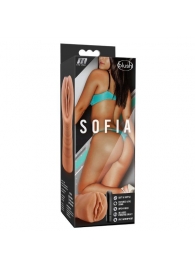 Мастурбатор-вагина цвета карамели Sofia с вибрацией - Blush Novelties - в Долгопрудном купить с доставкой