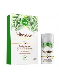Возбуждающий гель с ароматом кокоса Vibration Coconut - 15 мл. - INTT - купить с доставкой в Долгопрудном