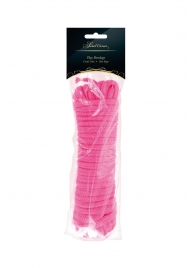 Розовая веревка для связывания Sweet Caress Rope - 10 метров - Sweet Caress - купить с доставкой в Долгопрудном