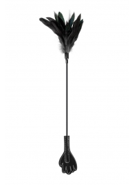 Двусторонний стек-щекоталка Sweet Caress Feather Whip - 58 см. - Sweet Caress - купить с доставкой в Долгопрудном