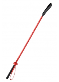 Красно-черный гладкий стек - 71 см. - Fetish Tentation - купить с доставкой в Долгопрудном