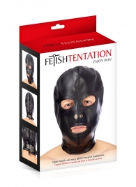 Маска-шлем с прорезями для глаз и рта - Fetish Tentation - купить с доставкой в Долгопрудном