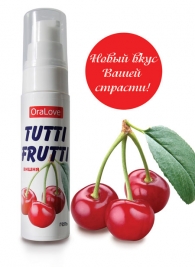 Гель-смазка Tutti-frutti с вишнёвым вкусом - 30 гр. - Биоритм - купить с доставкой в Долгопрудном