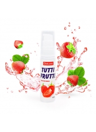 Гель-смазка Tutti-frutti с земляничным вкусом - 30 гр. - Биоритм - купить с доставкой в Долгопрудном