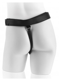 Страпон с телесной насадкой 7  Uncut with Strap on Harness - 18 см. - Pipedream - купить с доставкой в Долгопрудном