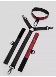 Ошейник с наручниками Reversible Faux Leather Collar and Wrist - Fifty Shades of Grey - купить с доставкой в Долгопрудном
