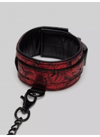 Красно-черные оковы Reversible Faux Leather Ankle Cuffs - Fifty Shades of Grey - купить с доставкой в Долгопрудном