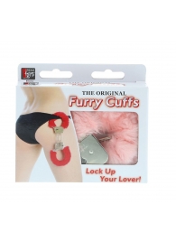 Металлические наручники с розовой меховой опушкой METAL HANDCUFF WITH PLUSH PINK - Dream Toys - купить с доставкой в Долгопрудном