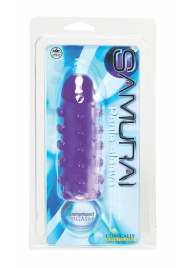 Закрытая фиолетовая насадка с пупырышками SAMURAI PENIS SLEEVE PURPLE - 14,5 см. - NMC - в Долгопрудном купить с доставкой