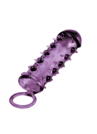 Закрытая фиолетовая насадка с пупырышками SAMURAI PENIS SLEEVE PURPLE - 14,5 см. - NMC - в Долгопрудном купить с доставкой