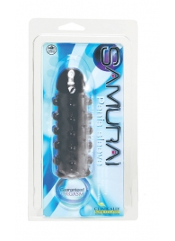 Дымчатая стимулирующая насадка с закрытой головкой SAMURAI PENIS SLEEVE BLACK - 14,5 см. - NMC - в Долгопрудном купить с доставкой