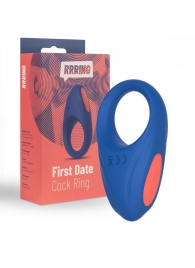 Синее эрекционное кольцо RRRING First Date Cock Ring - FeelzToys - в Долгопрудном купить с доставкой