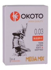 Набор из 4 презервативов OKOTO MegaMIX - Sitabella - купить с доставкой в Долгопрудном