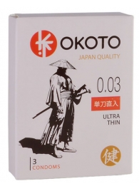 Ультратонкие презервативы OKOTO Ultra Thin - 3 шт. - Sitabella - купить с доставкой в Долгопрудном