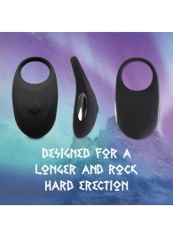 Черное эрекционное виброкольцо Thor Cockring - FeelzToys - в Долгопрудном купить с доставкой