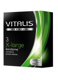 Презервативы увеличенного размера VITALIS PREMIUM x-large - 3 шт. - Vitalis - купить с доставкой в Долгопрудном