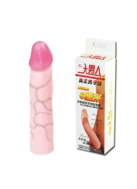 Удлиняющая насадка на пенис Deep Love - 21,5 см. - Baile - в Долгопрудном купить с доставкой