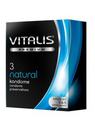 Классические презервативы VITALIS PREMIUM natural - 3 шт. - Vitalis - купить с доставкой в Долгопрудном