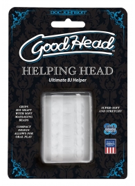 Прозрачный мастурбатор HELPING HEAD - Doc Johnson - в Долгопрудном купить с доставкой