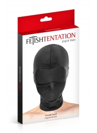 Сплошная маска-шлем с имитацией повязки для глаз - Fetish Tentation - купить с доставкой в Долгопрудном