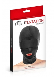 Сплошная маска на голову с прорезью для рта - Fetish Tentation - купить с доставкой в Долгопрудном