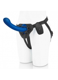 Синяя насадка Remote Control P-Spot G-Spot с черными трусиками - 20 см. - Pegasus - купить с доставкой в Долгопрудном