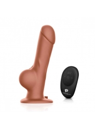 Реалистичный страпон с радиоуправлением Remote Control Realistic - 21 см. - Pegasus - купить с доставкой в Долгопрудном