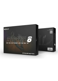 Черный вибромассажер простаты Nexus Simul8 Stroker Edition с кольцами для пениса и мошонки - Nexus Range - в Долгопрудном купить с доставкой