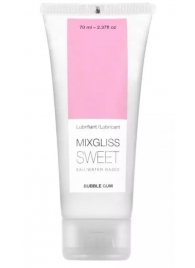 Смазка на водной основе Mixgliss Sweet с ароматом бабл-гам - 70 мл. - Mixgliss - купить с доставкой в Долгопрудном