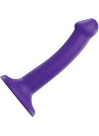 Фиолетовый фаллоимитатор-насадка Strap-On-Me Dildo Dual Density size S - 17 см. - Strap-on-me - купить с доставкой в Долгопрудном
