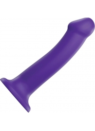 Фиолетовый фаллоимитатор-насадка Strap-On-Me Dildo Dual Density size L - 19 см. - Strap-on-me - купить с доставкой в Долгопрудном