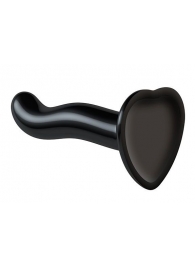 Черный фаллоимитатор-насадка Strap-On-Me P G spot Dildo size S - 16,4 см. - Strap-on-me - купить с доставкой в Долгопрудном