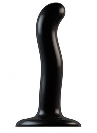 Черный фаллоимитатор-насадка Strap-On-Me P G spot Dildo size S - 16,4 см. - Strap-on-me - купить с доставкой в Долгопрудном