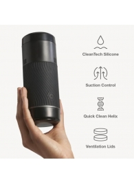 Черный мастурбатор с контролем всасывания Arcwave Pow Stroker - Arcwave - в Долгопрудном купить с доставкой