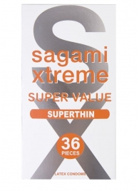 Ультратонкие презервативы Sagami Xtreme Superthin - 36 шт. - Sagami - купить с доставкой в Долгопрудном