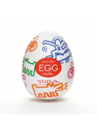 Мастурбатор-яйцо Keith Haring EGG STREET - Tenga - в Долгопрудном купить с доставкой