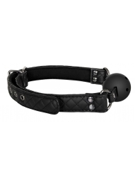 Черный кляп-шарик BALL GAG DIAMOND - Dream Toys - купить с доставкой в Долгопрудном