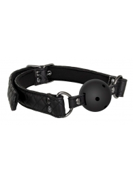 Черный кляп-шарик BALL GAG DIAMOND - Dream Toys - купить с доставкой в Долгопрудном