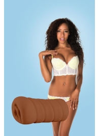 Коричневый мастурбатор-вагина BRIANNA - Dream Toys - в Долгопрудном купить с доставкой